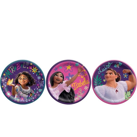 Encanto Disney Movie Madrigal Birthday Party 7" Paper Dessert Plates ASSORTED - Picture 1 of 3